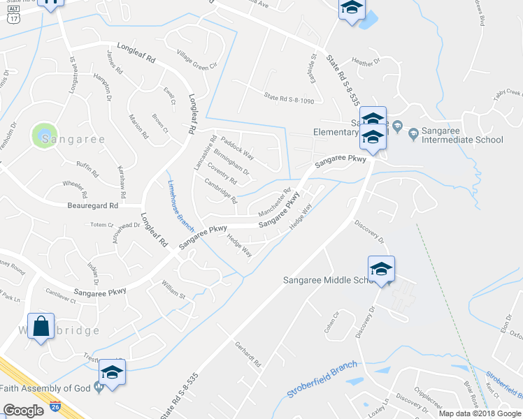 map of restaurants, bars, coffee shops, grocery stores, and more near 123 Manchester Road in Summerville