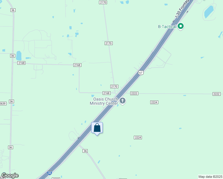 map of restaurants, bars, coffee shops, grocery stores, and more near 3706 County Road 2170 in Caddo Mills