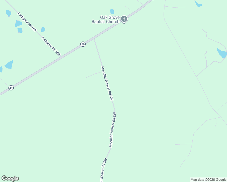 map of restaurants, bars, coffee shops, grocery stores, and more near 142 McCullar Weaver Road in Milledgeville