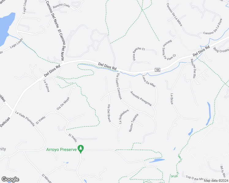 map of restaurants, bars, coffee shops, grocery stores, and more near Siete Leguas in Rancho Santa Fe