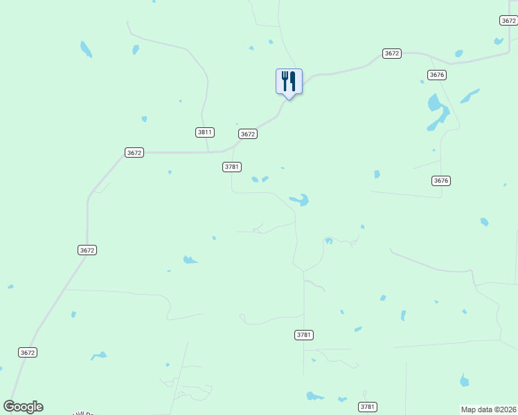 map of restaurants, bars, coffee shops, grocery stores, and more near 206 County Road 3781 in Springtown