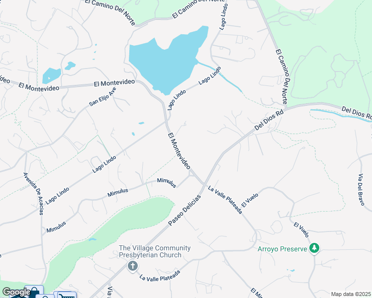 map of restaurants, bars, coffee shops, grocery stores, and more near 6710 El Montevideo in Rancho Santa Fe