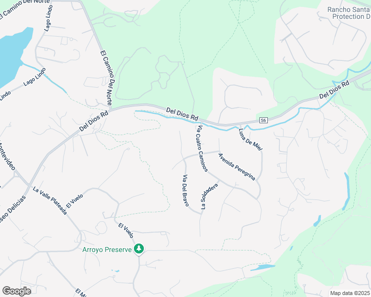 map of restaurants, bars, coffee shops, grocery stores, and more near 17543 Via Del Bravo in Rancho Santa Fe