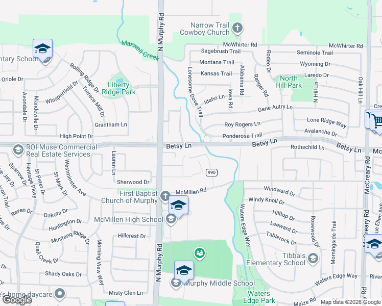 map of restaurants, bars, coffee shops, grocery stores, and more near 9 Maxwell Lane in Murphy