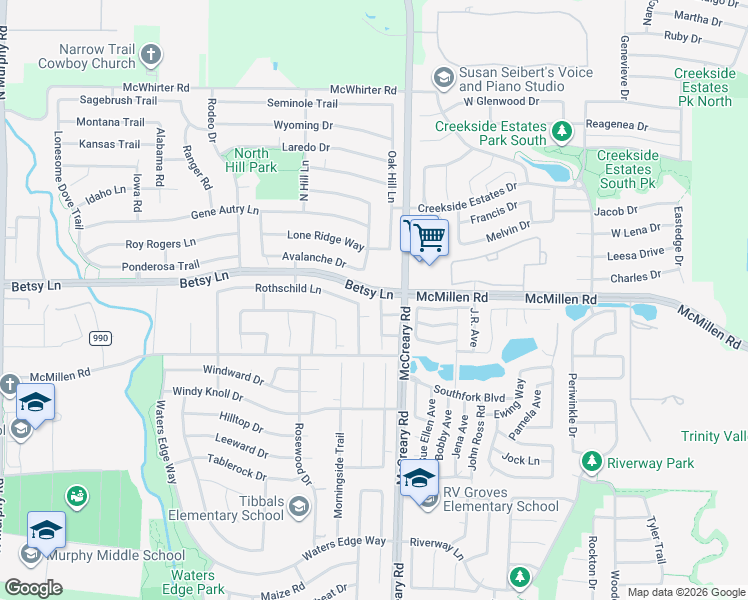 map of restaurants, bars, coffee shops, grocery stores, and more near 1048 Pampa Drive in Plano