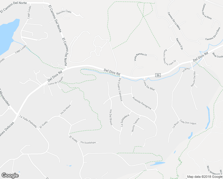 map of restaurants, bars, coffee shops, grocery stores, and more near 17543 Via Del Bravo in Rancho Santa Fe