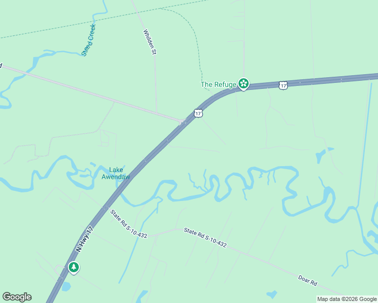 map of restaurants, bars, coffee shops, grocery stores, and more near 7307 U.S. 17 in Awendaw