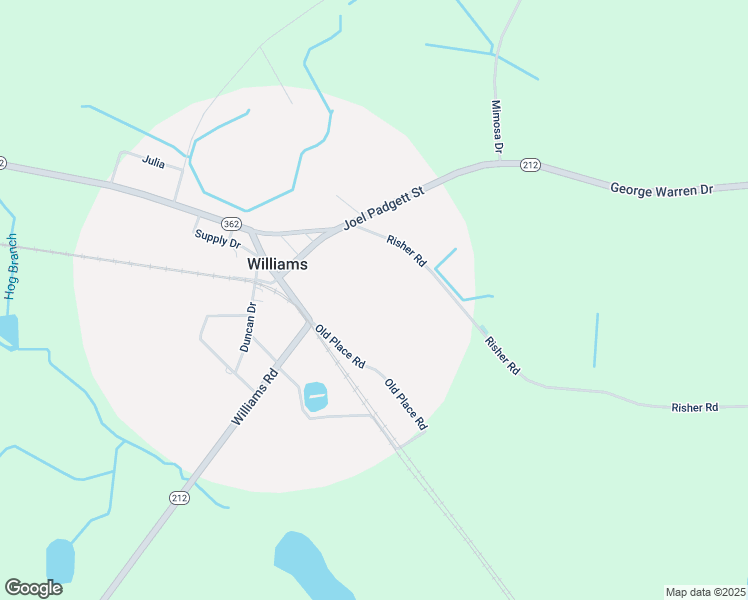 map of restaurants, bars, coffee shops, grocery stores, and more near in Williams