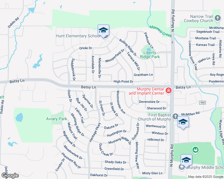 map of restaurants, bars, coffee shops, grocery stores, and more near 1031 Saint Mark Drive in Murphy