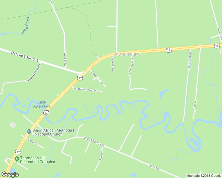 map of restaurants, bars, coffee shops, grocery stores, and more near 7523 Semper Fi Drive in Awendaw