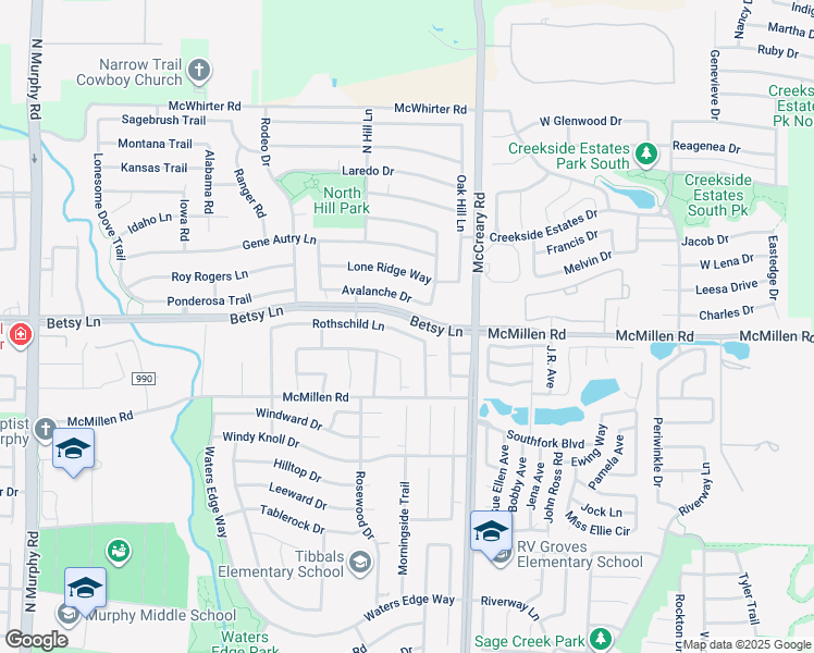 map of restaurants, bars, coffee shops, grocery stores, and more near 625 Rothschild Lane in Murphy