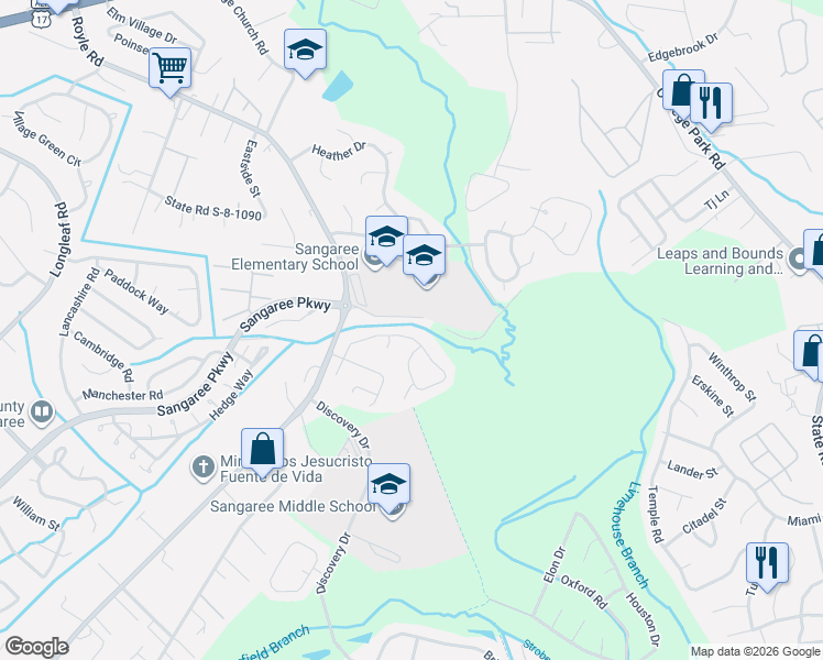 map of restaurants, bars, coffee shops, grocery stores, and more near 404 Haverstraw Court in Summerville