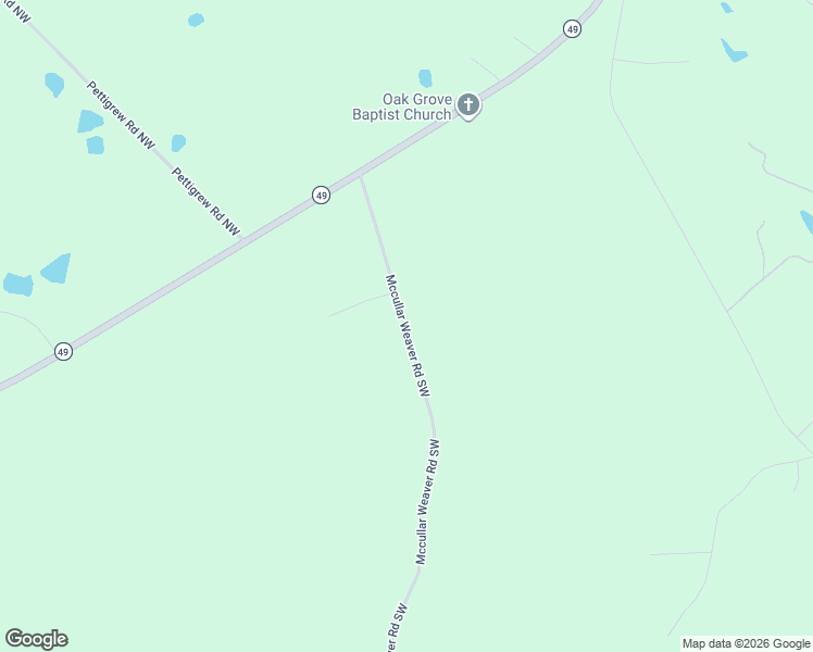 map of restaurants, bars, coffee shops, grocery stores, and more near 139 McCullar Weaver Road in Milledgeville