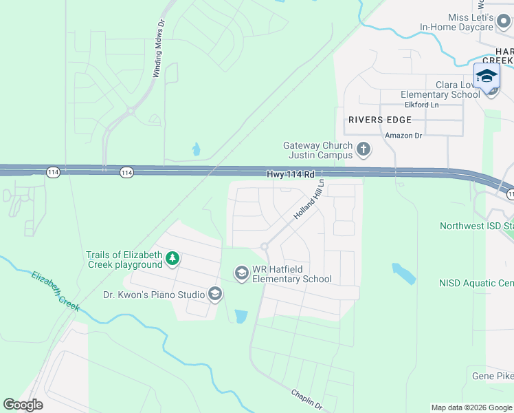 map of restaurants, bars, coffee shops, grocery stores, and more near 16008 Maldon Pass in Northlake