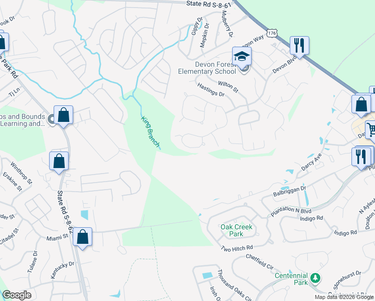 map of restaurants, bars, coffee shops, grocery stores, and more near 153 Kingsbridge Drive in Goose Creek