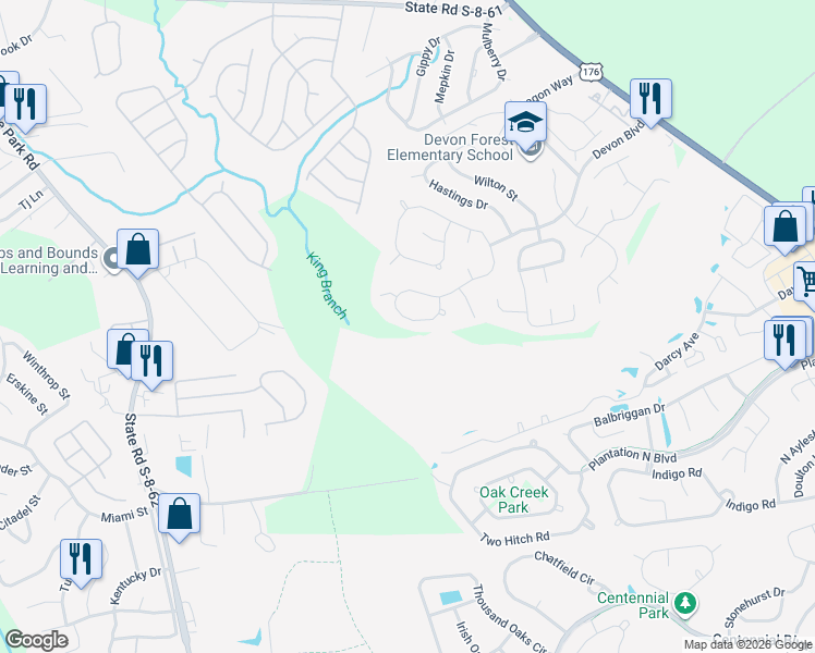 map of restaurants, bars, coffee shops, grocery stores, and more near 153 Kingsbridge Drive in Goose Creek