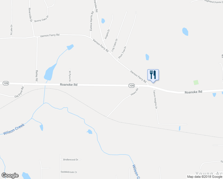 map of restaurants, bars, coffee shops, grocery stores, and more near 3305 Roanoke Road in LaGrange