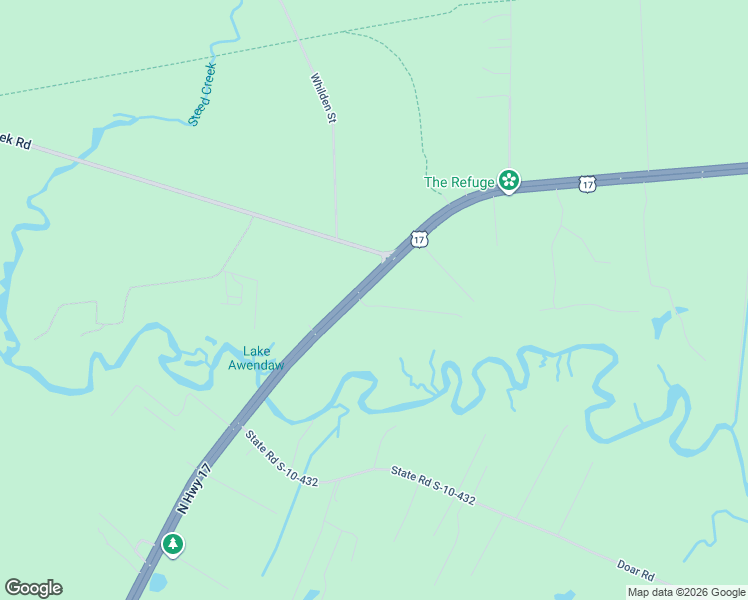 map of restaurants, bars, coffee shops, grocery stores, and more near 7307 U.S. 17 in Awendaw