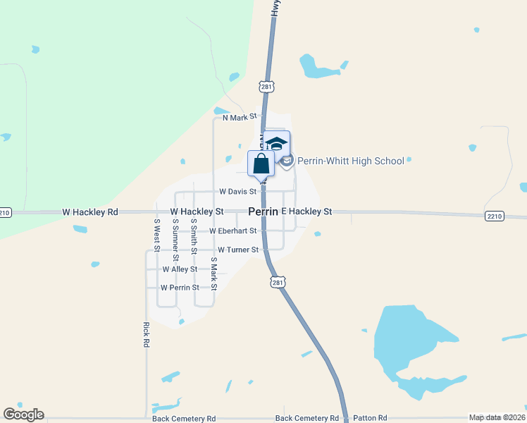 map of restaurants, bars, coffee shops, grocery stores, and more near in Perrin