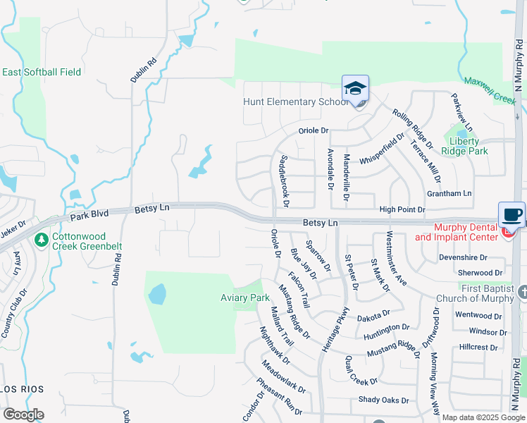 map of restaurants, bars, coffee shops, grocery stores, and more near 601 Forest Hill Drive in Murphy