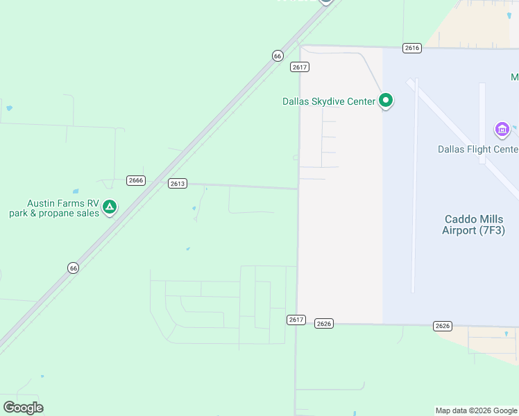 map of restaurants, bars, coffee shops, grocery stores, and more near 113 Skyview Court in Caddo Mills