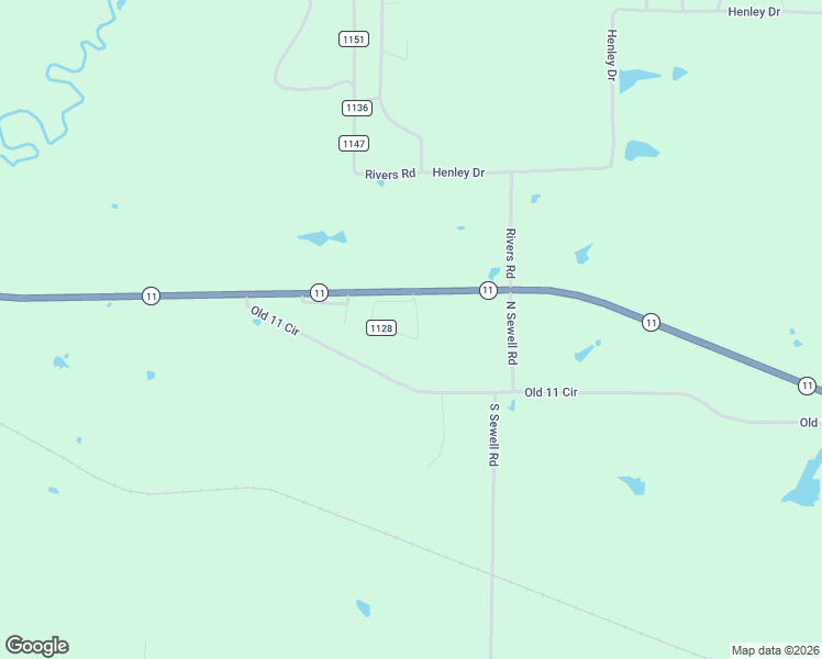 map of restaurants, bars, coffee shops, grocery stores, and more near Chinquapin Hill in Daingerfield