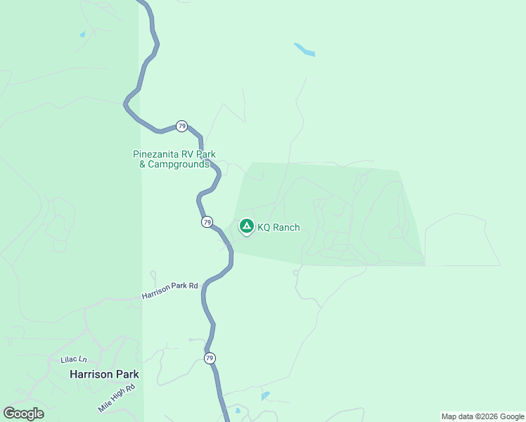 map of restaurants, bars, coffee shops, grocery stores, and more near 484 K Q Ranch Road in Julian