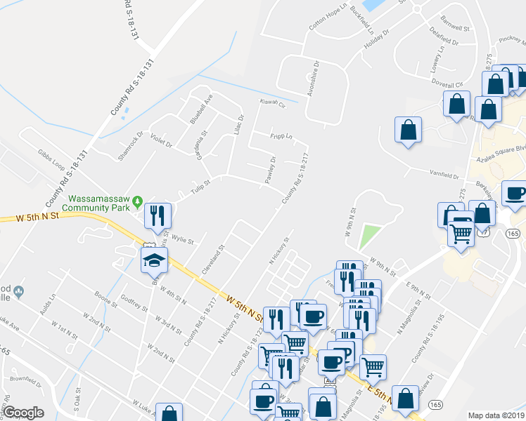 map of restaurants, bars, coffee shops, grocery stores, and more near 816 North Palmetto Street in Summerville