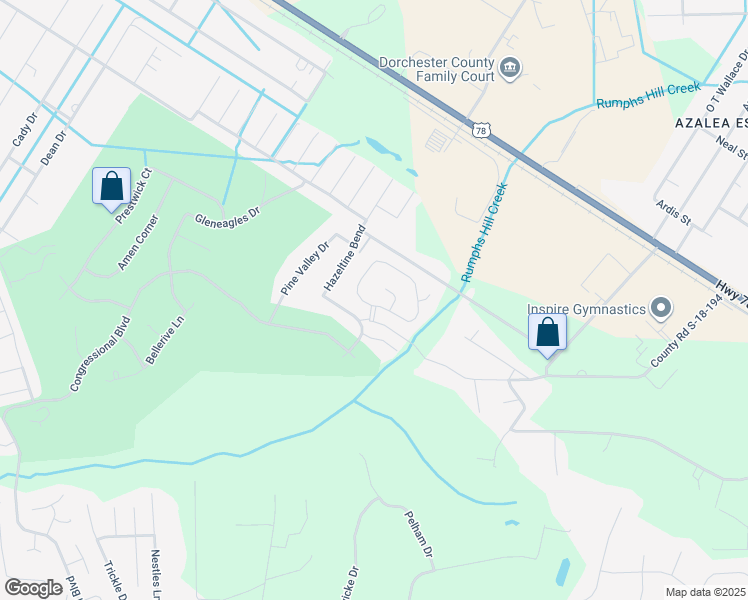 map of restaurants, bars, coffee shops, grocery stores, and more near 100 Grapevine Road in Summerville