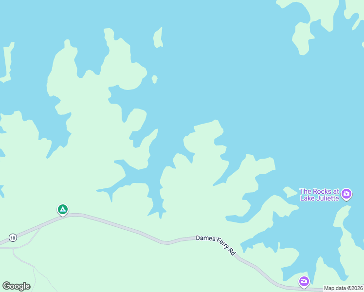 map of restaurants, bars, coffee shops, grocery stores, and more near 3773 Dames Ferry Road in Forsyth