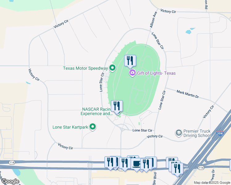 map of restaurants, bars, coffee shops, grocery stores, and more near in Fort Worth