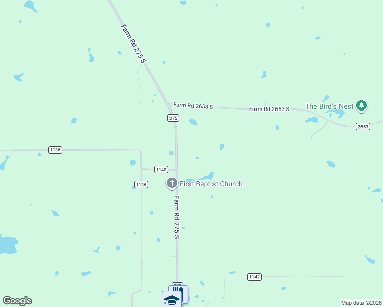 map of restaurants, bars, coffee shops, grocery stores, and more near 6723 Farm Road 275 South in Cumby