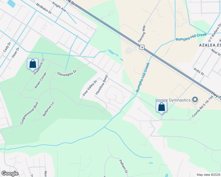 map of restaurants, bars, coffee shops, grocery stores, and more near 161 Grapevine Road in Summerville
