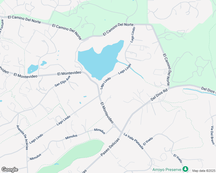 map of restaurants, bars, coffee shops, grocery stores, and more near 6525 Lago Lindo in Rancho Santa Fe