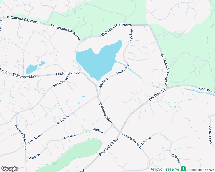map of restaurants, bars, coffee shops, grocery stores, and more near 6525 Lago Lindo in Rancho Santa Fe