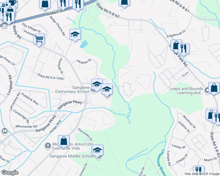 map of restaurants, bars, coffee shops, grocery stores, and more near 144 Highland Avenue in Summerville