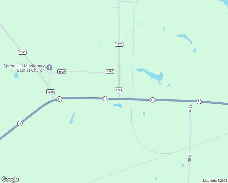 map of restaurants, bars, coffee shops, grocery stores, and more near 2041 Texas 11 in Pittsburg
