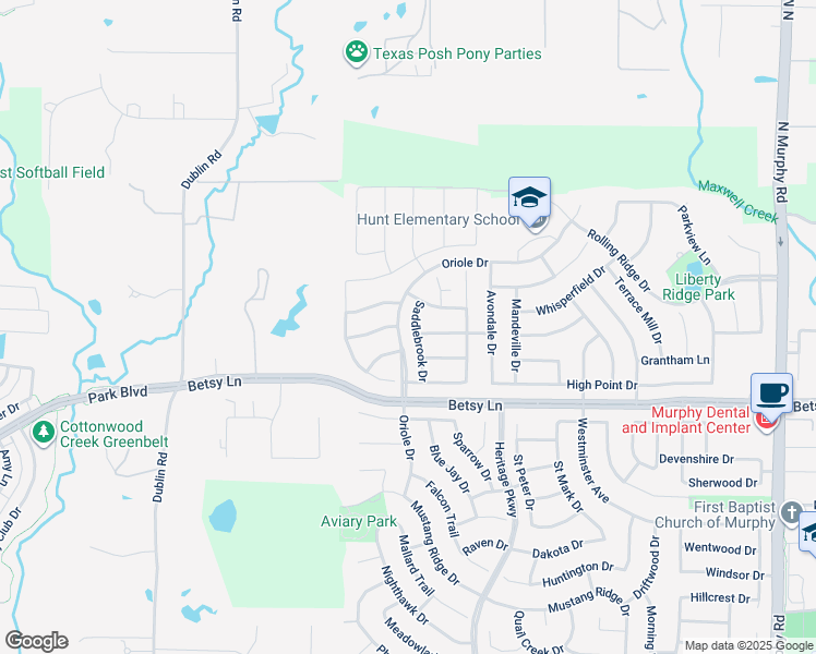 map of restaurants, bars, coffee shops, grocery stores, and more near 1131 Saddlebrook Drive in Murphy
