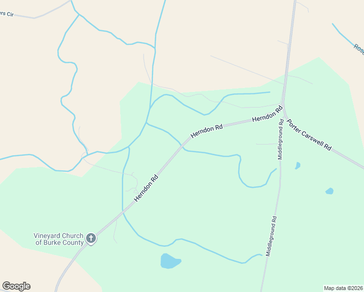 map of restaurants, bars, coffee shops, grocery stores, and more near 1679 Herndon Road in Waynesboro