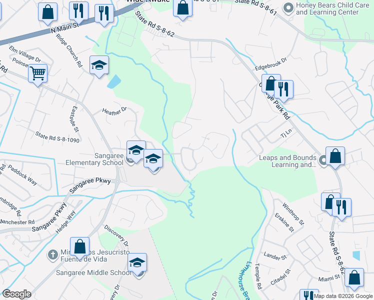 map of restaurants, bars, coffee shops, grocery stores, and more near 335 Macgregor Drive in Summerville