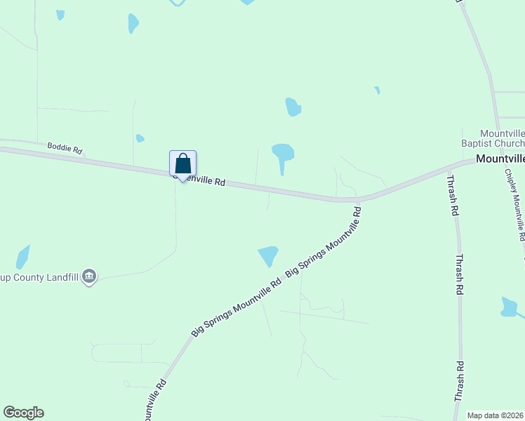 map of restaurants, bars, coffee shops, grocery stores, and more near 3994 Greenville Road in LaGrange