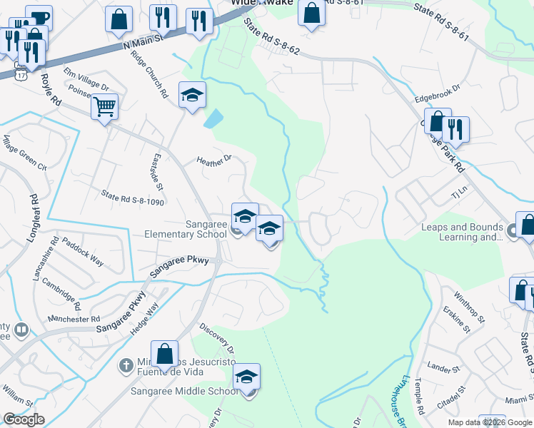 map of restaurants, bars, coffee shops, grocery stores, and more near 144 Highland Avenue in Summerville