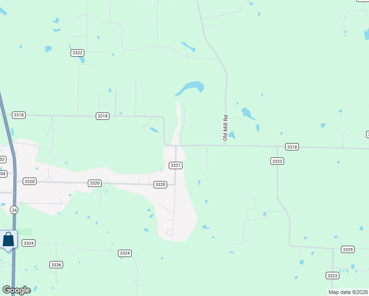 map of restaurants, bars, coffee shops, grocery stores, and more near 647 County Road 3318 in Greenville