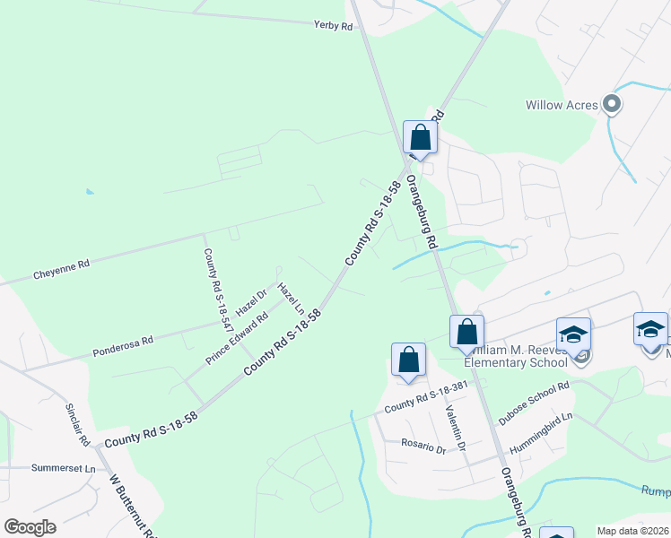 map of restaurants, bars, coffee shops, grocery stores, and more near 849 East Butternut Road in Summerville