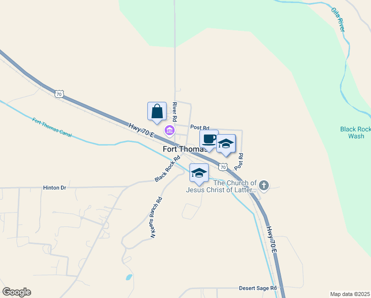 map of restaurants, bars, coffee shops, grocery stores, and more near in Fort Thomas