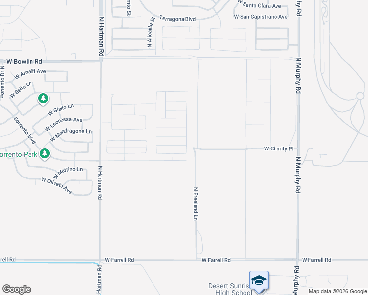 map of restaurants, bars, coffee shops, grocery stores, and more near 36023 West Charity Place in Maricopa
