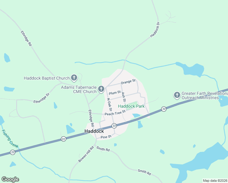 map of restaurants, bars, coffee shops, grocery stores, and more near 151 Plum Street in Gray