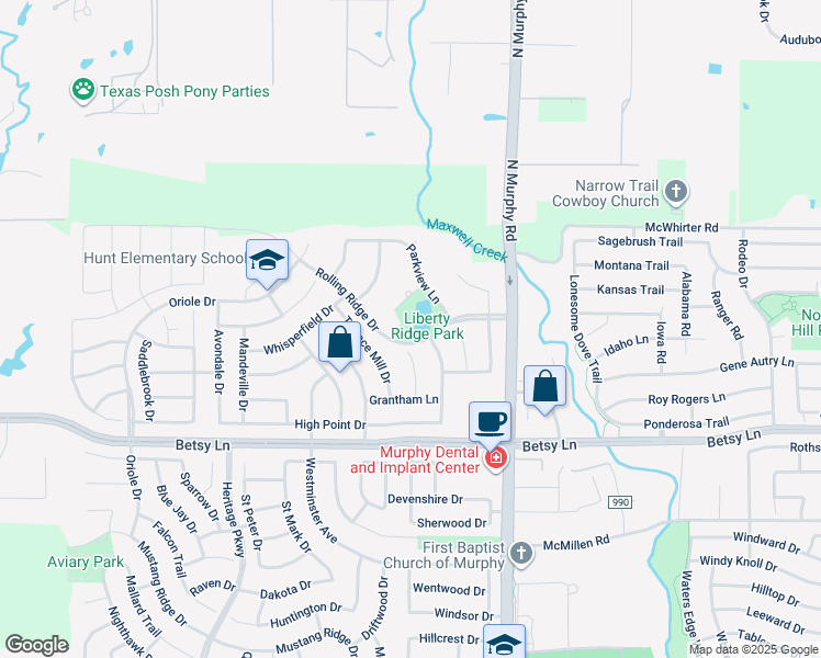map of restaurants, bars, coffee shops, grocery stores, and more near 201 Rolling Ridge Drive in Murphy