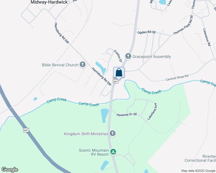 map of restaurants, bars, coffee shops, grocery stores, and more near 100 Baywood Street Southwest in Milledgeville