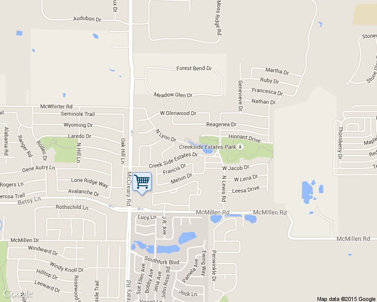 map of restaurants, bars, coffee shops, grocery stores, and more near 1501 North Lynn Drive in Wylie